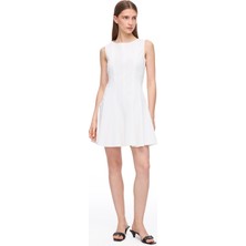 Perspective Beyaz Dillas Slim Fit Mini Boy Elbise