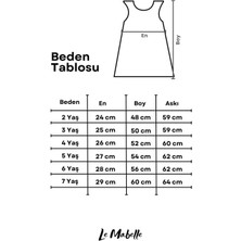 Beyaz  Omuzdan Bağlamalı Kelebek Aplikeli Kız Çocuk Elbise - Nikki