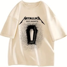 Tarzsokak Rock Serisi Metallica Death Magnetic Baskılı Unisex Oversize