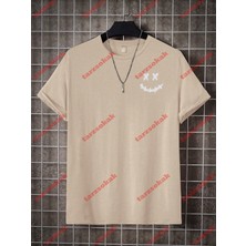 Tarzsokak Model 3433 Erkek Yazlık Yuvarlak Yaka Kısa Kollu Günlük Tişört, Yaz