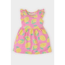 DeFacto Kız Bebek Desenli Kısa Kollu Elbise A0136A525SM