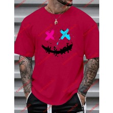 Tarzsokak Model 3466 Erkek Yazlık Yuvarlak Yaka Kısa Kollu Günlük Tişört, Yaz