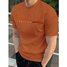 Tarzsokak Model 3584 Erkek Yazlık Yuvarlak Yaka Kısa Kollu Günlük Tişört, Yaz