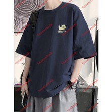 Tarzsokak Model 3542 Erkek Yazlık Yuvarlak Yaka Kısa Kollu Günlük Tişört, Yaz