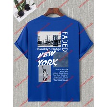 Tarzsokak Model 3796 Erkek Yazlık Yuvarlak Yaka Kısa Kollu Günlük Tişört, Yaz