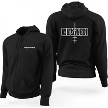 Marilyn Manson Heaven Siyah Fermuarlı Limited Edition Kapşonlu Sweatshirt