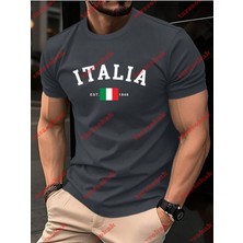 Tarzsokak Model 3547 Erkek Yazlık Yuvarlak Yaka Kısa Kollu Günlük Tişört, Yaz