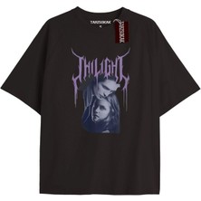 Tarz Sokak Y2K Twilight Team I Love My Boyfriend Tshirt Kod-Edward
