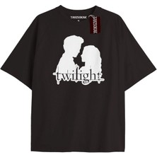Tarz Sokak Y2K Twilight Team I Love My Boyfriend Tshirt Kod-Edward