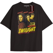 Tarz Sokak Y2K Twilight Team I Love My Boyfriend Tshirt Kod-Edward