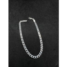 3,4 mm Gurmet Erkek Gümüş Bileklik