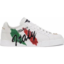 Dolce & Gabbana Made In Italy Print Sneakers