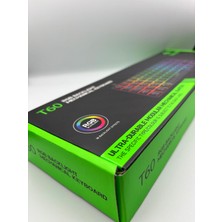 Silabor T60 Siyah Renk Mavi Switch Rgb Mekanik Kablolu Driverli Oyuncu Klavyesi T60 Mini Türkçe Q Klavye