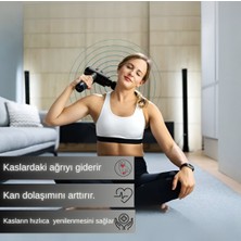 Tiffany Masaj Tabancası Sporcu Masaj Aleti 9mm 4 Başlıklı Şarjlı Profesyonel Tabancası Masaj Aleti TP-1030