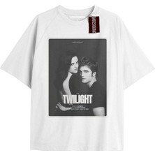 Tarz Sokak Y2K Twilight Team I Love My Boyfriend Tshirt Kod-Edward