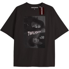 Tarz Sokak Y2K Twilight Team I Love My Boyfriend Tshirt Kod-Edward