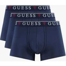 Guess Erkek Mavi  Brian Hero 3'lü Boxer Seti