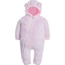 x Ipek Atlas Kız Erkek Bebek Çocuk Kapüşonlu Ayıcık Peluştulum