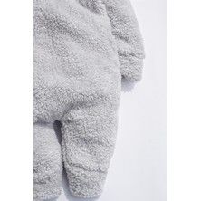 x Ipek Atlas Kız Erkek Bebek Çocuk Kapüşonlu Ayıcık Peluştulum
