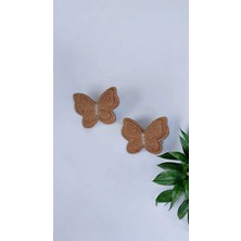 Incili Kelebek Desenli Pens Toka