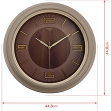 Krem Kasa Kumbeji Çerçeve Duvar Saati 45  cm