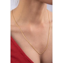 Fiyonk Kuyumculuk 14 Ayar Altın İpek Zincir Kolye 1.60 mm