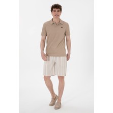 U.S. Polo Assn. Erkek Bej Örme Şort 50299756-VR011