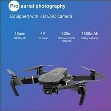 Drone E88 4K Hd Çift Kameralı Drone App Kontrol Wifi Li Katlanabilir X3 Batarya