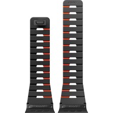 Skinarma Watch 10 46MM Gemini Serisi Tpu Magnetik Silikon Kordon Siyah-Turuncu