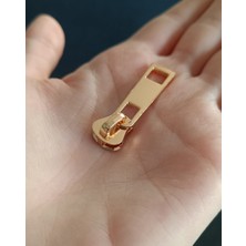10 Adet Gold Altın Rengi Kaliteli Fermuar Başlığı T6 Mango Başlık