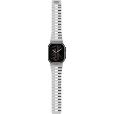Skinarma Watch Ultra 49MM Gemini Serisi Tpu Magnetik Silikon Kordon Beyaz-Siyah