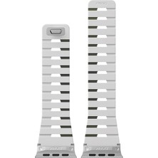 Skinarma Watch Ultra 49MM Gemini Serisi Tpu Magnetik Silikon Kordon Beyaz-Siyah