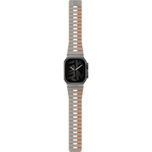 Skinarma Watch Ultra 49MM Gemini Serisi Tpu Magnetik Silikon Kordon Gri-Turuncu