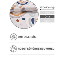 Gökkuşağı Çocuk Halısı – Renkli, Pamuk Dokuma Tabanlı ve Dayanıklı Çocuk & Bebek Odası Halısı