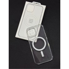 L'edoren Apple iPhone 15 Uyumlu Gerçek Magsafe Özellikli Sert Şeffaf Kılıf Animasyonlu
