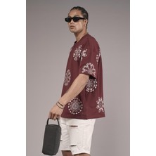 Nakış Detaylı Oversize Kalıp Unisex Tişört