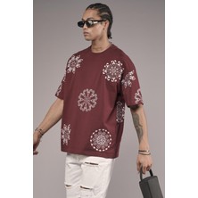 Nakış Detaylı Oversize Kalıp Unisex Tişört