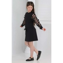 Mnk Baby & Kids Kız Çocuk Daisy Krep Elbise MNK0606