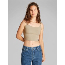 Calvin Klein Logo Elastıc Strappy Top