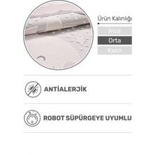 Ay Rüyası Desenli Çocuk Halısı – Kaymaz Pamuk Dokuma Tabanlı, Leke Tutmaz ve Kolay Temizlenebilir Halı (Bebek ve Çocuk Odası İçin)