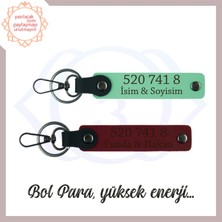 Yeşil-Bordo, Size Özel Tasarım, Yeni Ev Alanlara Bolluk Dolu 520 741 8 Yazılı Hediyelik 2'li Anahtarlık