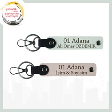 Pudra- Beyaz, Isim Yazılı Adana Hatırası Hediyelik Şık ve Anlamlı Bir Şehir Simgesi Olan Anahtarlık