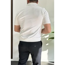 Erkek Çizgili Polo Yaka Tişört Şık ve Modern Stil