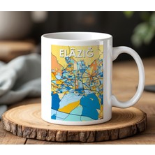BB Design BB Desing Elazığ Tasarımlı Beyaz Seramik Baskılı Kupa Bardak 330 ml