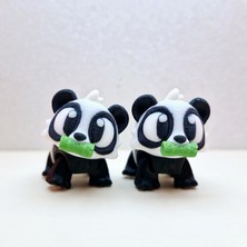 Maxipop Sevimli Panda Oyuncak - Çanta Süsü & Anahtarlı - Hareketli Eklemli