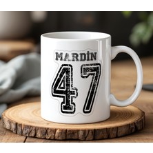 BB Design BB Desing Mardin 47 Tasarımlı Beyaz Seramik Baskılı Kupa Bardak 330 ml