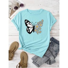 Tarzsokak Pamuklu Papatya Kelebek Tasarım