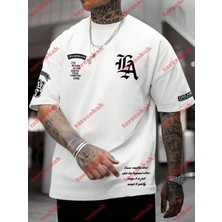 Tarzsokak Model 3343 Erkek Yazlık Yuvarlak Yaka Kısa Kollu Günlük Tişört, Yaz