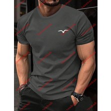 Tarzsokak Model 3953 Erkek Yazlık Yuvarlak Yaka Kısa Kollu Günlük Tişört, Yaz