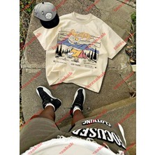 Tarzsokak Model 3901 Erkek Yazlık Yuvarlak Yaka Kısa Kollu Günlük Tişört, Yaz